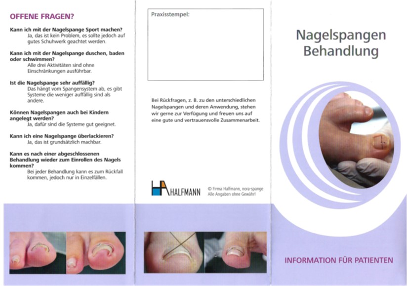 Flyer: Patienteninformation Spangenbehandlung – Bild 2