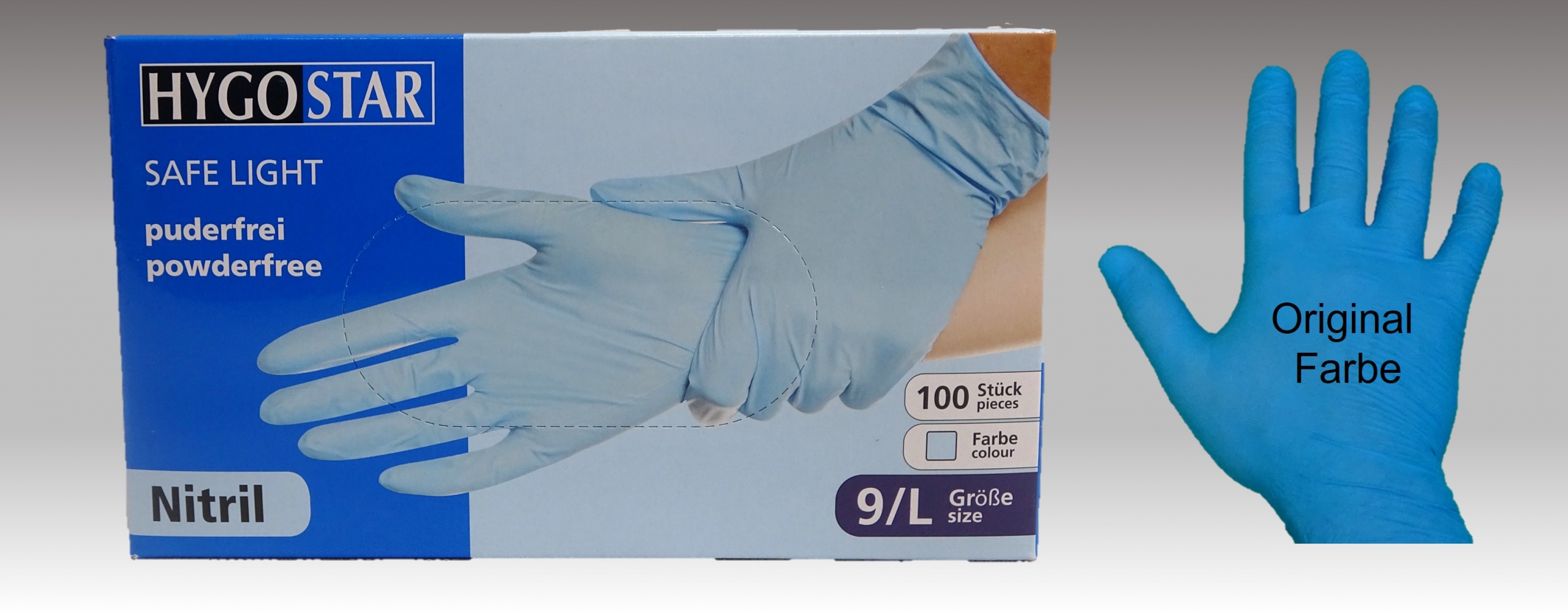 Nitrilhandschuhe in verschiedenen Größen puderfrei – Bild 2